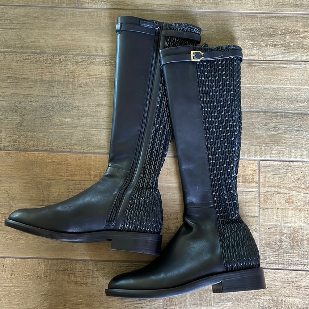 Cole Haan black riding boots